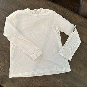 James Perce size 3 white long sleeve shirt